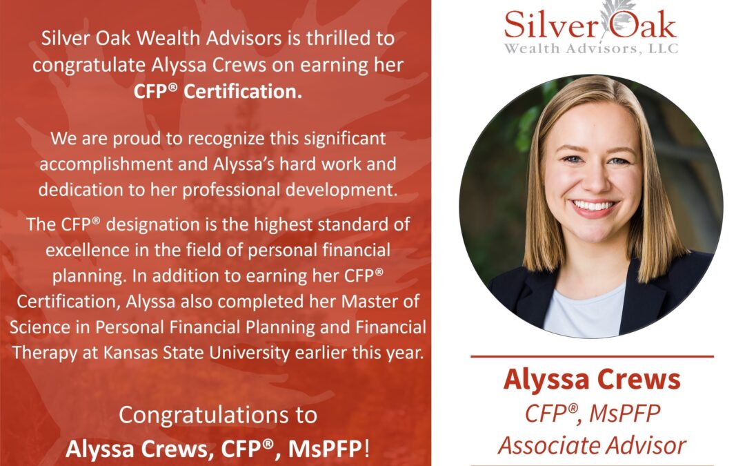 Congratulations to Alyssa Crews, CFP®, MsPFP!